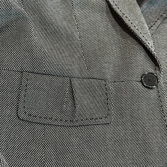 WHBM Blazer black 2 pockets 1 button front Women’s Sz 10 - Picture 6 of 16